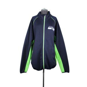 NFL‎ Seattle Seahawks men's full zip performance fleece softshell track jacket
